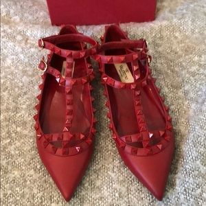 Valentino rockstud flats.
